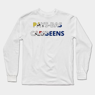 Drapeau Pays-Bas caribéens Long Sleeve T-Shirt